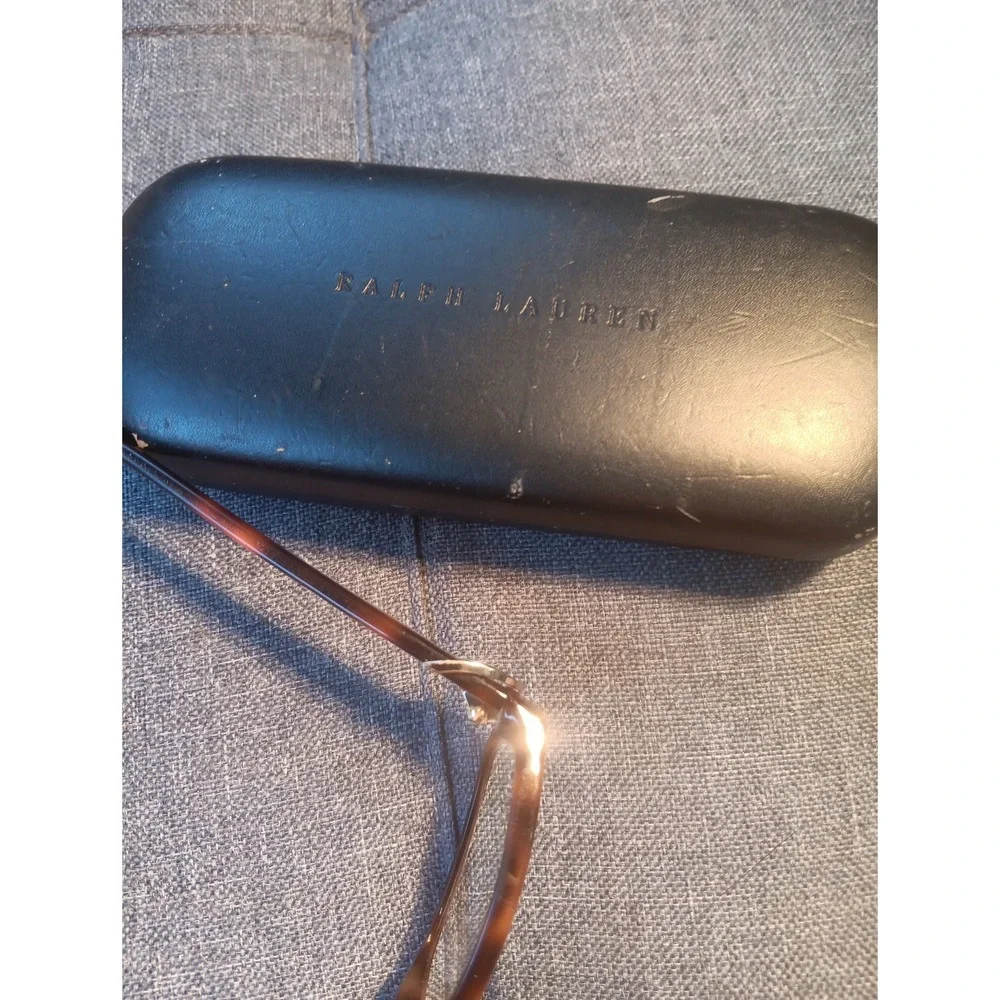 90's Y2k Ralph Lauren Women's Tortoise‎ Shell Eyeglass Frames Only With Case